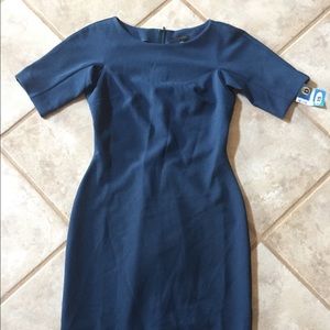 Ann Taylor Navy Sheath Dress